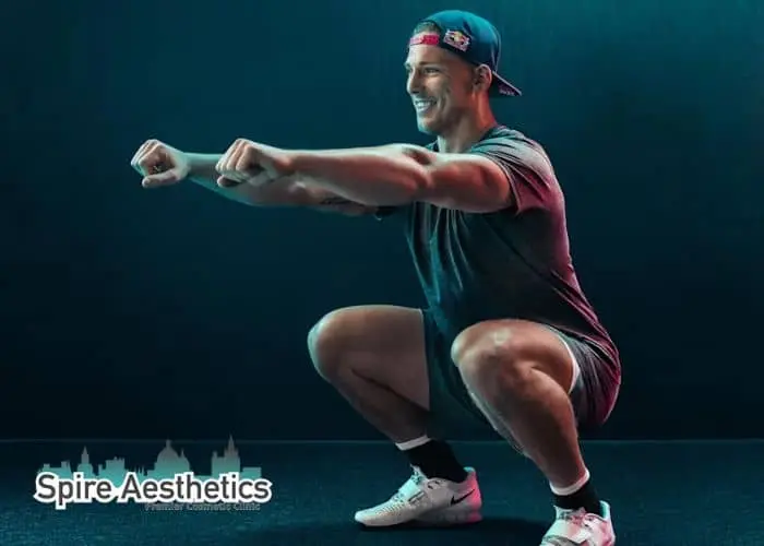 Image of man build leg muscle Bexleyhill through exercise